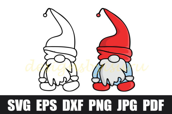 Download Summer Gnomes Outline &amp; Color Image - Image Collection