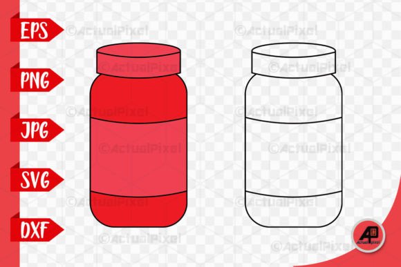 Download Jar Outline with Clipart Color Image - Image Collection
