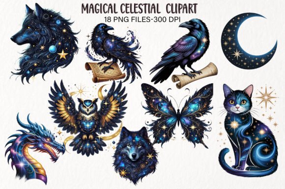 Download Magical Celestial PNG Clipart Bundle - Premium Bundle