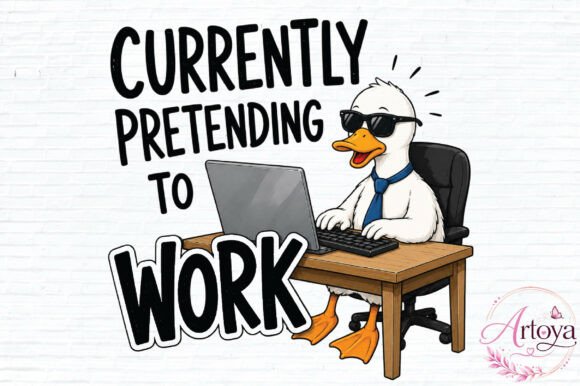 Download Funny Office Duck Design PNG - Office Collection