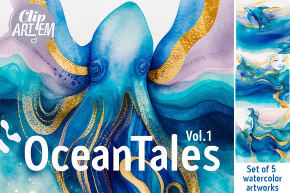 Download Watercolor OceanTales Bundle 5 Image Sea - Image Collection
